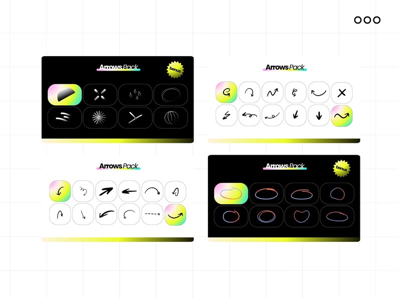 Minimalist, Style Cursors, Canva Templates, Colorful Cursors for Canva