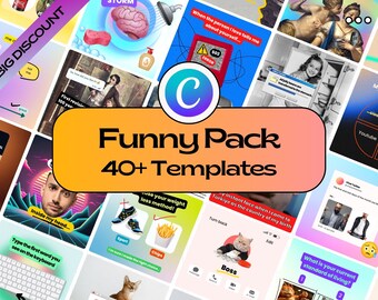 Funny Canva Templates, Boost Instagram Engagement, Viral Now, Social Media Humor Pack, Skyrocket Your Likes & Shares,, Funny = Followers