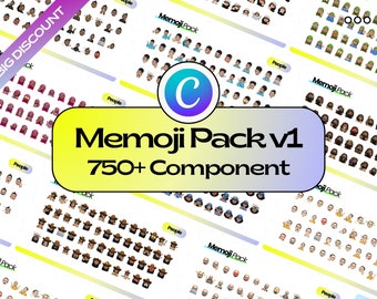 750+ Viral 3D Memoji Pack for Canva, Boost Your IG Posts, Skyrocket Your Engagement, 750+ Premium 3D Memojis, Ultra-Realistic 3D Memoji Pack