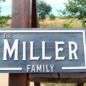 Family Sign Gift, Wooden Sign, Last Name Wood Sign, Personalized Family Name Sign, Custom Wood Sign,  Wedding, Birthday or Housewarming Gift
