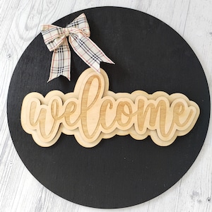 Welkomstbord, gepersonaliseerd welkomstbord, aangepast interieur, gepersonaliseerde muurkunst, housewarmingcadeau, houten bord huwelijkscadeau welkom