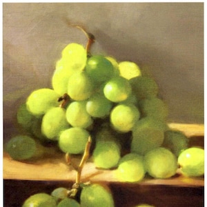 Green Grapes Still Life by Brent Watkinson for Cook&#39;s Illustrated Magazine Cover July & August 2016 to Frame or for Paper Arts PSS 5159