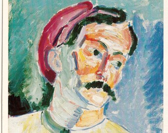 Henri Matisse Vintage Postcard Portrait of Andre Derain (1905) PSS 4920