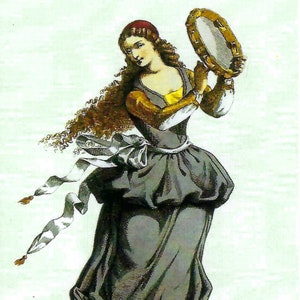 Impression photo Commedia dell'Arte La Ballerina italienne à encadrer ou à utiliser dans des projets d'arts papier, de collage, de scrapbooking et d'artisanat PSS 5288