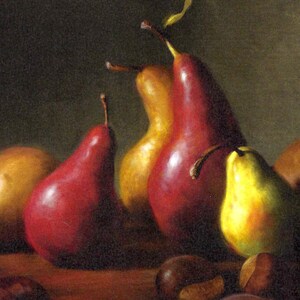 Pears Still Life by Robert Papp for Cook&#39;s Illustrated Magazine Cover November & December 2010 to Frame or for Paper Arts PSS 5333