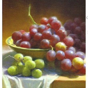 Grapes Still Life by Robert Papp for Cook&#39;s Illustrated Magazine Cover September & October 2008 to Frame or for Paper Arts PSS 5411