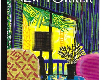 Postcard New Yorker Magazine Cover, June 13 & 20, 2011, California Interiors by David Hockney PSS 6322