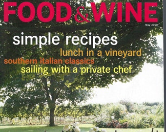 Food & Wine Magazine May 2000 PSS 5685
