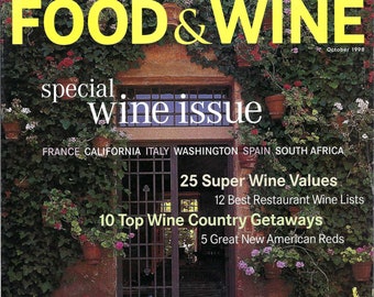Food & Wine Magazine October 1998 PSS 5560