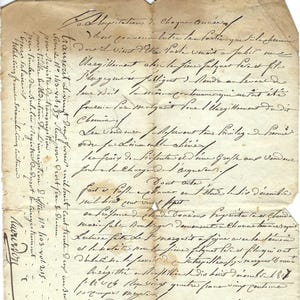 One-of-a-Kind Rare French Legal Paper - Vintage Decor  PSS 6238
