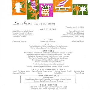 Ss Lurline Menu - Etsy