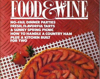 Food & Wine Magazine Avril 1987 PSS 5888