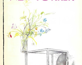 New Yorker Magazine Cover 5.Juni 1989, Eine verängstigte Katze von Ronal Searle zum Rahmen oder für Paper Arts PSS 5737