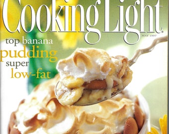 Revista Cooking Light Vintage, mayo de 1997, la revista de alimentación y fitness PSS 5711