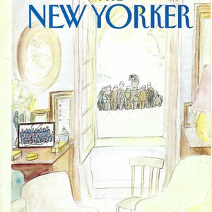 New Yorker Magazine Cover 6. Juli 1987 von Jean-Jacques Sempe, Ein Bandstand am 4. Juli zum Einrahmen oder für Paper Arts PSS 6201