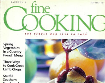 Vintage Fine Cooking Magazine May 1997 - For People Who Love to Cook PSS 5889