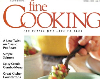 vintage Fine Cooking Magazine mars 1997 - Pour les amateurs de cuisine PSS 5890