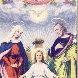 Religious Art Vintage Prayer Cards Funeral Burial Cards PSS 3335