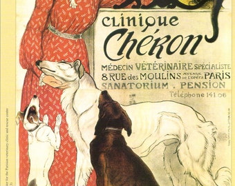 Clinique Cheron By Steinlen Print on Paper /& Canvas Giclee Poster