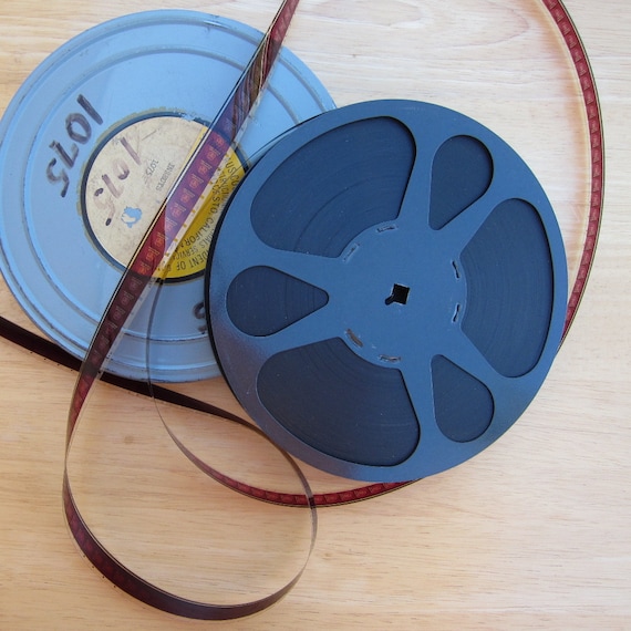 Vintage 8 MM Film Reels Motion Control T, Stock Video