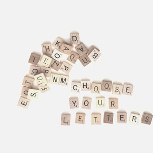 Vintage Scrabble Letter Tiles for Assemblage, Mixed Media, Crafts, Jewelry, Scrapbooking and More PSS 4740