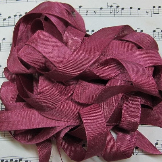 French Bordeaux Wine Seam Binding Silky Rayon Seam Binding Ribbon