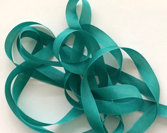 Chinese Jade Green Seam Binding Silky Rayon Seam Binding Ribbon - 9 Yards PSS 0650