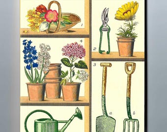 Potting Shed Mini Journal Notebook by Cavallini, 96 Lined Blank Pages 4"x5 1/2"