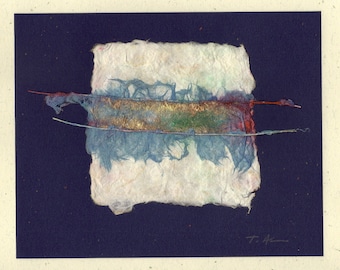 Handmade Paper to Frame or for Paper Art Floating Bridge PSS 1603