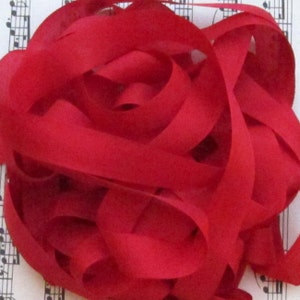 Noël et la Saint-Valentin couture reliure soyeux rayonne couture reliure ruban rouge - 9 yards SSP 0007