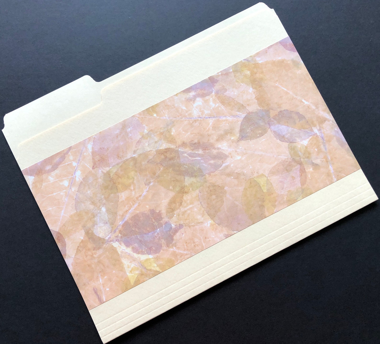 Decorative File Folder A Layer of Leaves File Folder Cute Etsy