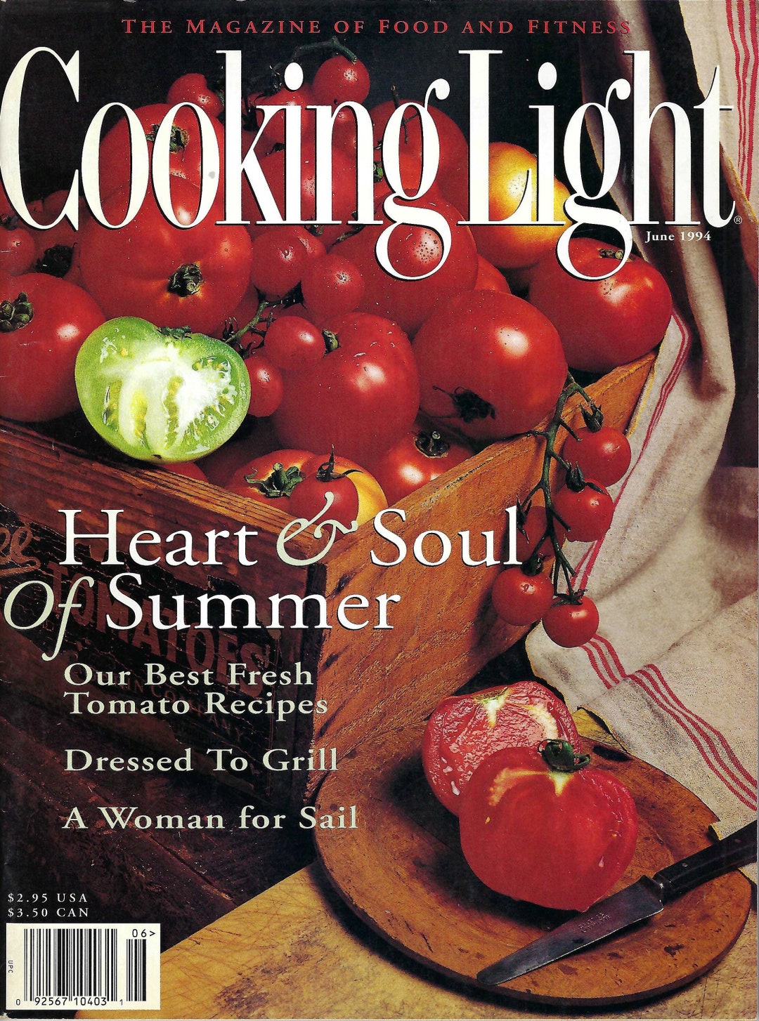 Cooking Light Vintage Magazine, June 1994, the Magazine of Food and ...