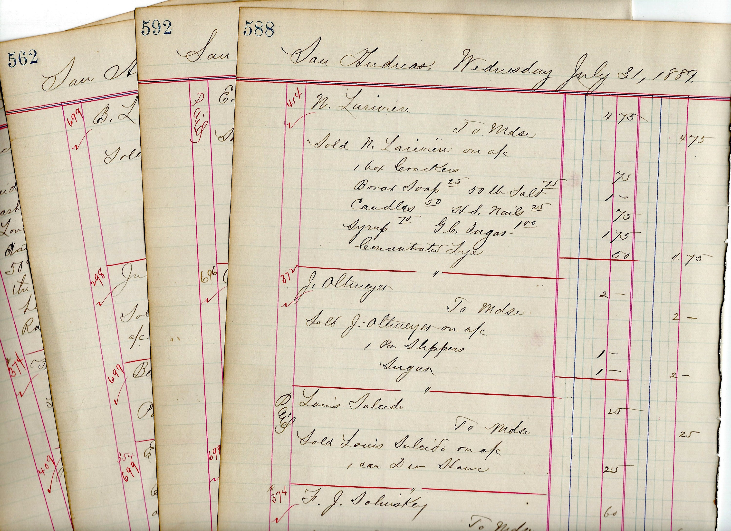 Vintage Ledger Book for sale Only 3 left at 60