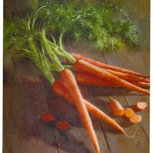 Carrots Still Life by Robert Papp for Cook&#39;s Illustrated Magazine Cover May & June 2010 to Frame or for Paper Arts PSS 5339
