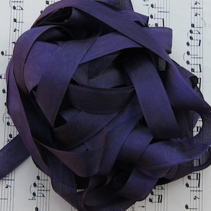 Dark Purple Seam Binding Silky Rayon Seam Binding Ribbon - 9 yards PSS 0057