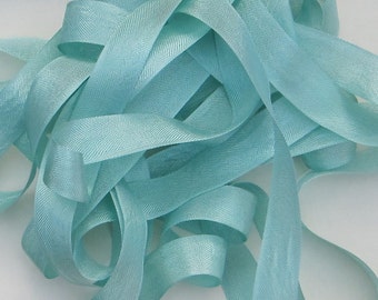 Aquamarine Seam Binding Silky Rayon Seam Binding Ribbon - 9 yards PSS 2398