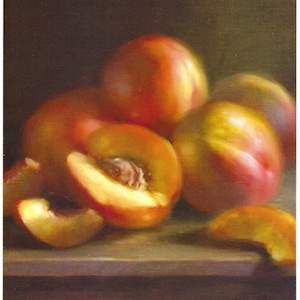 Nectarines Still Life by Robert Papp for Cook&#39;s Illustrated Magazine Cover July & August 2008 to Frame or for Paper Arts PSS 5407
