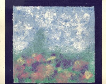 Handmade Paper to Frame or for Paper Art Cloudy Sky PSS 1602