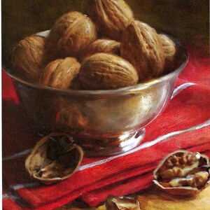 Walnuts Still Life by Robert Papp for Cook&#39;s Illustrated Magazine Cover November & December 2013 to Frame or for Paper Arts PSS 5308