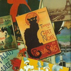 Vintage Poster francese immagini digitali Download immediato Collage foglio per carta arti, Collage, Scrapbooking e altro PSS 2425