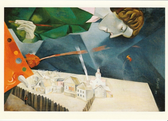 Marc Chagall、AUTO-PORTRAIT AVEC PALETTE