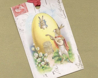 Romeo Rabbit Easter Gift Tags, Hang Tags, Bookmarks PSS 0558