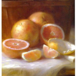 Grapefruit Still Life by Robert Papp for Cook&#39;s Illustrated Magazine Cover January & February 2008 to Frame or for Paper Arts PSS 5401