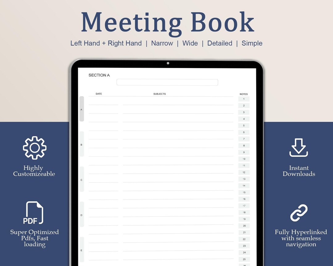 Meeting Notes for Remarkable 2, Remarkable 2 Meeting Templates ...