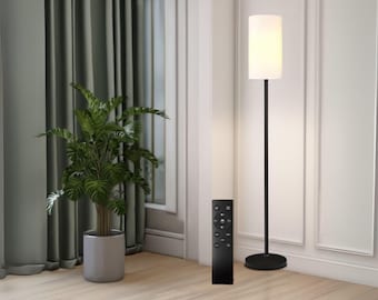 Modern LED Floor Lamp: Adjustable Color, Remote Control