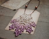 lace necklace // MARISSA // radiant orchid // lilac ombre // long necklace // purple // spring necklace // vintage wedding