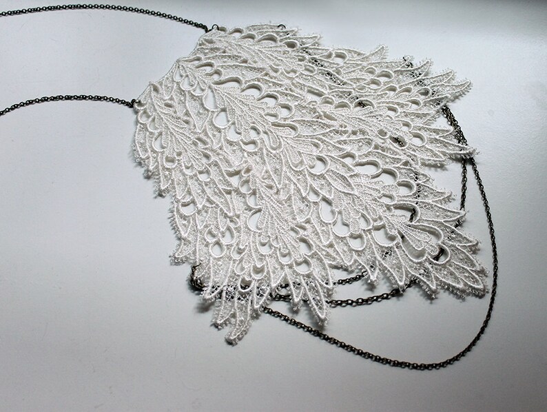 lace epaulette bride jewelry ASIYA boho chic unique jewelry body jewelry shoulder jewelry off white