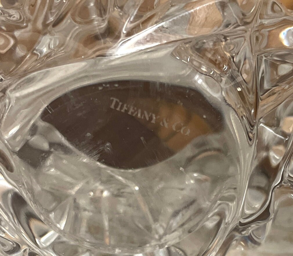 Tiffany and Co Crystal Candle Holder Votive Made in Germany