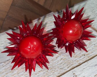 Vintage 1949 Red Star Lite Paramount Lamp Light Bulb LOT of Two