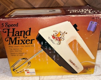 Vintage Le Mixer 5 Speed Electric Hand Mixer by Kmart New in Box